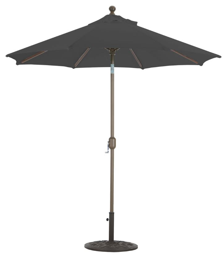 GALTECH 7.5' Deluxe Auto Tilt Octagon Umbrella Black