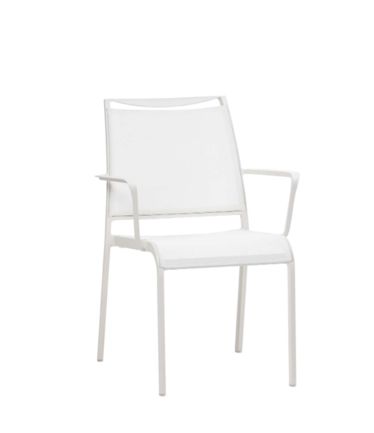 Ratana Como Outdoor Dining Arm Chair White