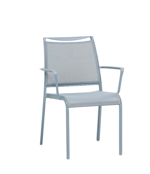 Ratana Como Outdoor Dining Arm Chair Light Blue