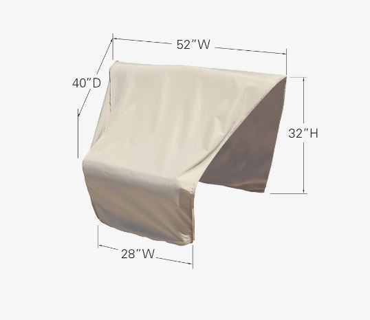 Modular Wedge Sectional Protective Cover dimentions