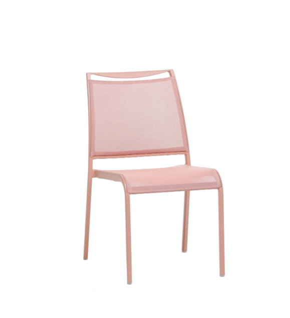 Ratana Como Outdoor Dining Side Chair Pink